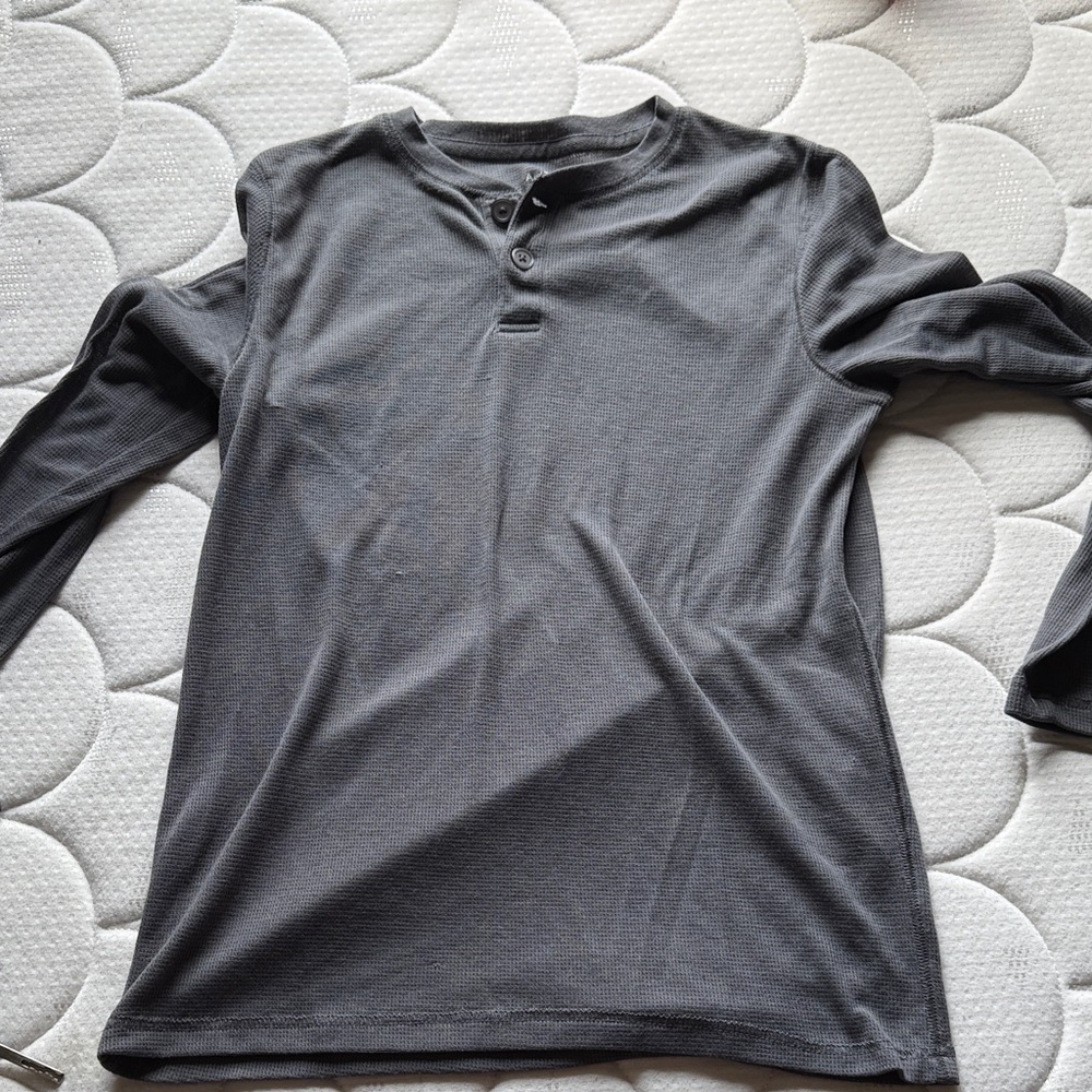 Arizona Jean Company Charcoal Long Sleeve Henley